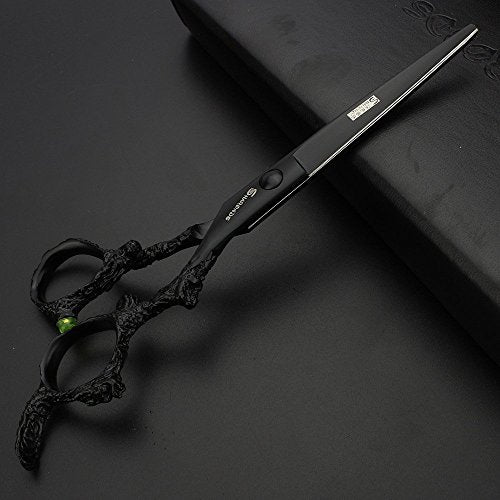 Purple Professional Hairdressing Scissors Hairdresser Hairstylist Cutting Hair & Thinning Hairdressing Scissor (6-inch Flat Shear-a)