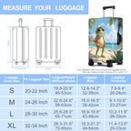 Luggage Cover Washable Suitcase Protector Anti (Beach Frog / M(fits 24-26Inch suitcase))