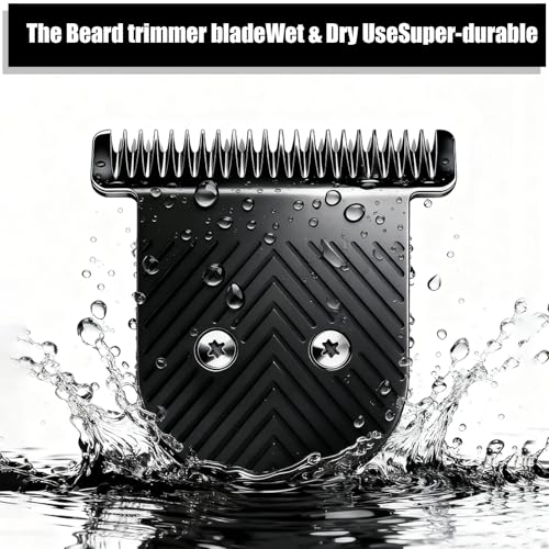 Premium Stainless Steel T Blade Replacement for MANSCAPED The Beard Hedger (Black-1)