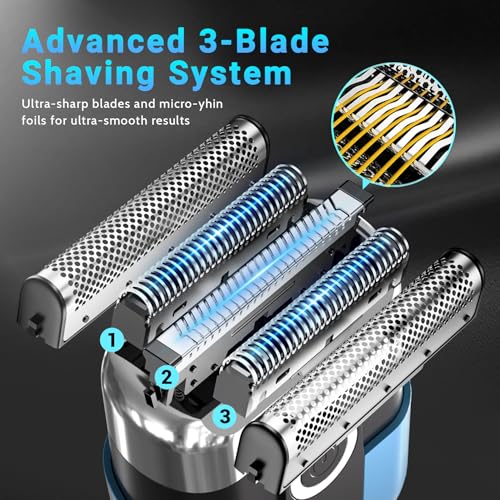 Foil Shavers for Men (Blue)