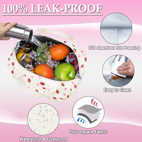 Strawberry Cake Lunch Box for Women (Large / A21: Strawberry Cake)