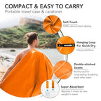 Camping Towels Super Absorbent (Orange / 59.00" x 30.00")