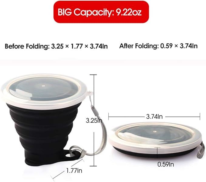 ME.FAN Silicone Collapsible Travel Cup - Image 4