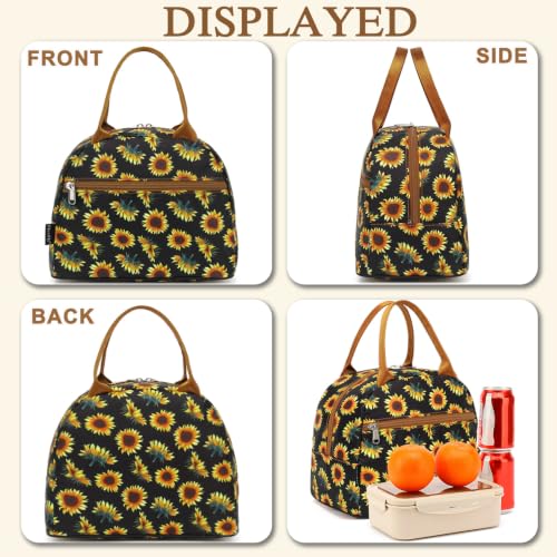 Insulated Lunch Cooler Bag (Sunflower)
