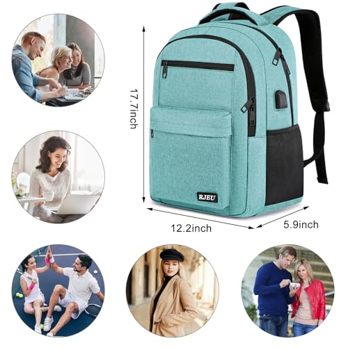 School Backpack for Teen Girls & College Students (Teal / 15.6 inch)