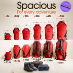 20L Waterproof Dry Bag (20L / Red)