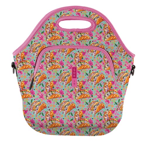 LunchTote Zippered Bag Insulated Neoprene Caddy (Taco 'Bout / X-Large 6.5 Quart Lunch Tote)