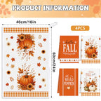 Fall Pumpkin Kitchen Towels 4 PCS