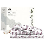 100% Egyptian Cotton King Size Sheets Set (King / 18 - Paisley)