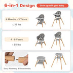 Baby High Chair (Dark Gray)