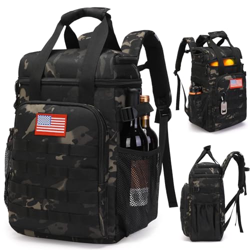 Tactical Backpack Cooler (Black Camo)