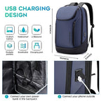 Business Smart Backpack Waterproof fit 15.6 Inch Laptop Backpack with USB Charging Port (Large / Blue)
