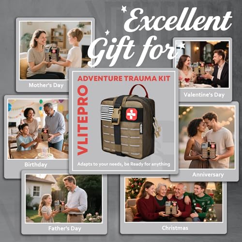 144 Pcs Advanced Trauma First Aid Kit (C-brown)