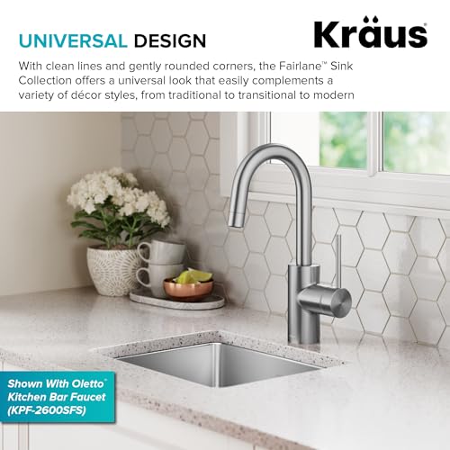 Fairlane 15 inch Undermount Single Bowl 18 (15 Inch / Single Bowl — Undermount)
