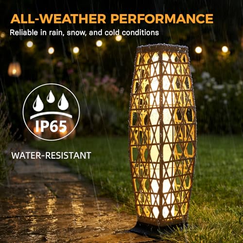 Outdoor Floor Lamp Solar Lantern (1 PC Large / Cindy Natural)