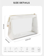 Small Clear Makeup Bag, Waterproof Clear Travel Toiletry Bag Case Cosmetic Bag - Image 5