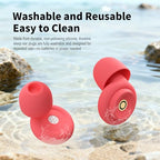 Ear Plugs for Sleeping Earplugs for Concerts Noise Cancelling Reusable Soft Silicone Noise Reduction Earbuds for Travel (Red)