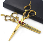 Professional Japanese Hair Scissors With Scissors Bag Gift (6-inch 2pc-a)