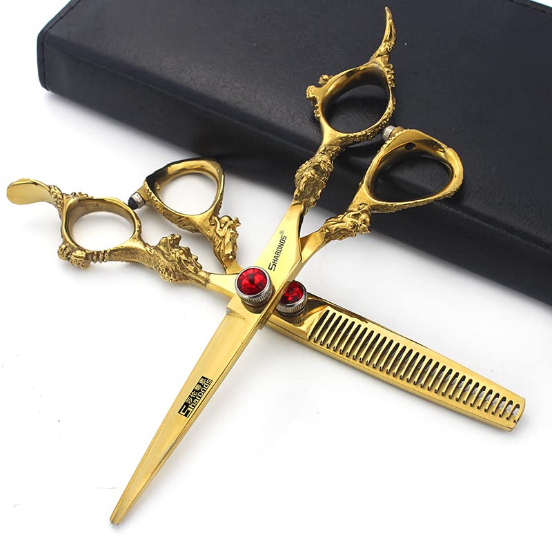 Professional Japanese Hair Scissors With Scissors Bag Gift (6-inch 2pc-a)