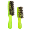 GIO1 Gentle Hair Brush Dresser Size. Wet & Dry Pro Hair Brush Detangler. Soft for Sensitive Scalp. Good For Men Women & Kids All hair lengths. Durable and Anti (Set / Green)