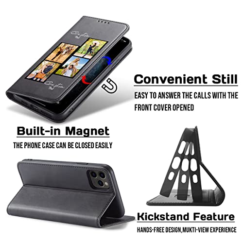 Custom Flip Phone Case for Apple iPhone 17 (Black-D)