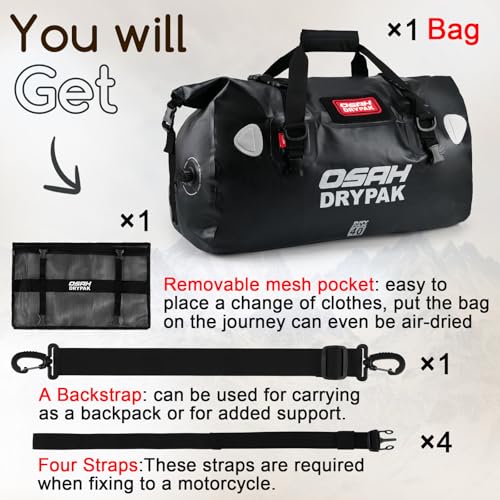 Waterproof Duffel Bag (Black / 40L)