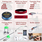 2 Pack 6ft 24T Telescopic Poles & Reels Combo for Freshwater Bass (Red - 2 Rods & 2 Reels Surf Fishing Combo (PVC Storage Case) / 1.8M/6FT)