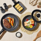 17PCS Pots and Pans Set Nonstick Cookware Set with Detachable Handle (Dark Gray / 17PCS-Big Size)