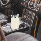 40 oz Stainless Steel Tumbler with Handle (Beige / 40 Ounces-4)