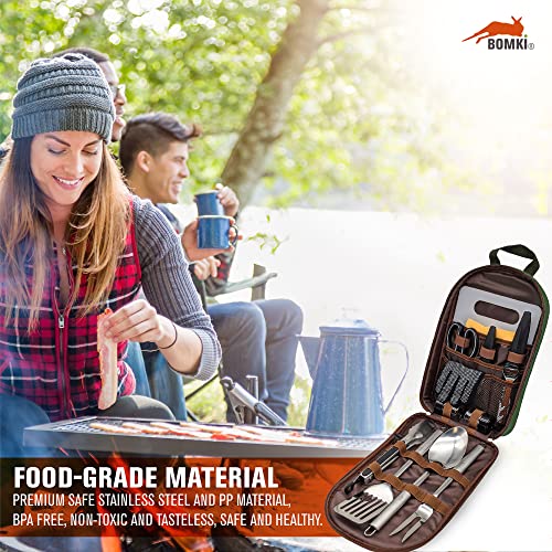 Grilling & Camping Cooking Utensils Set (Green Lite)