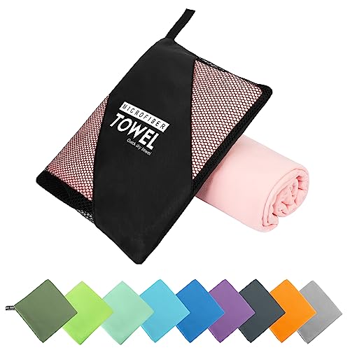 Microfiber Travel Towel (Pink / XS:12"×24")