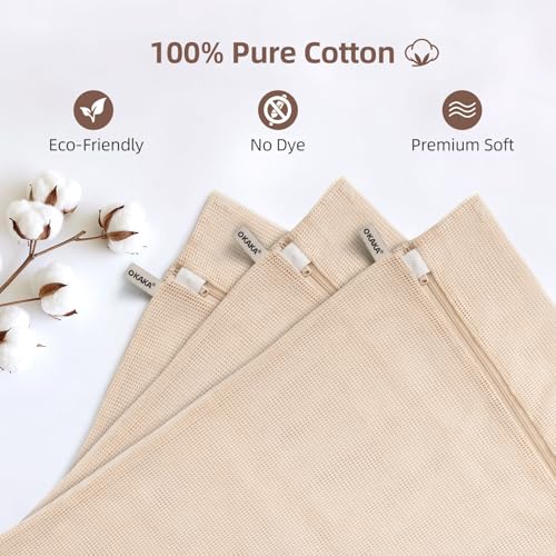 100% Pure Cotton Mesh Laundry Bags (XX-Large)