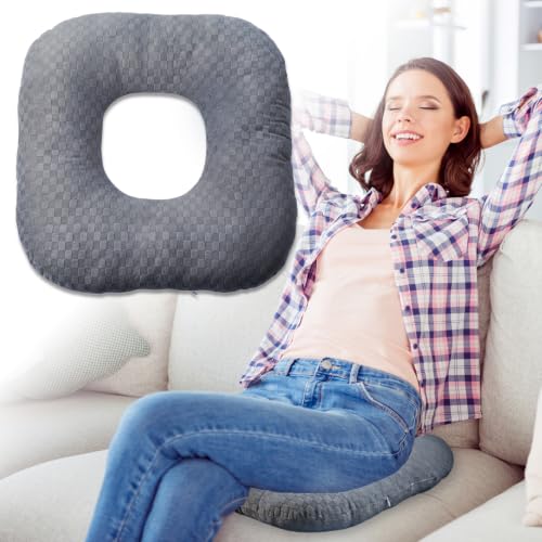 Donut Pillow for Tailbone Pain (Dark Grey)
