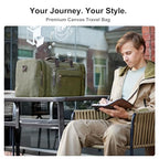 Large Canvas Duffle Bag for Travel (olive / 55L)