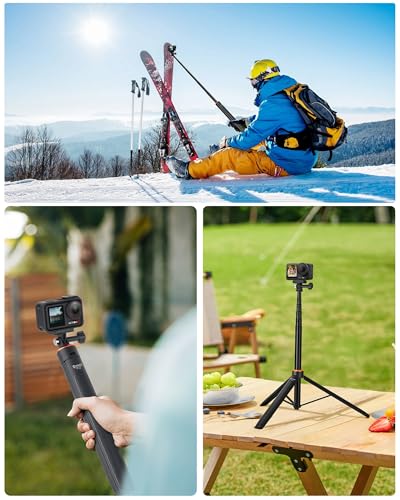 53" Osmo Action Selfie Stick Tripod Kit for DJI Action 5 Pro (Osmo Action Kit)