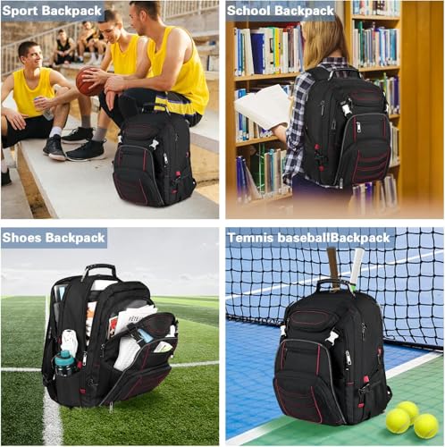 18.4 Laptop Backpack for Men (Rfid 18.4 Inch Red)