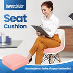 Seat Cushion Chair Pad (Pink / Large)