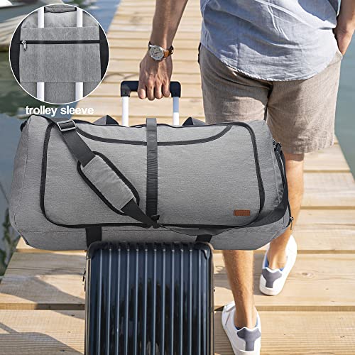 100L Duffle Bag for Travel (100L / Gray)