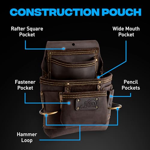 Framing Leather Tool Belt + Suspenders (Framing Belt + Suspenders / XL)