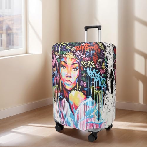 Travel Luggage Cover Suitcase Cover Protector Skins 18 (Graffiti A8 / M (for 22--24 inch luggage))