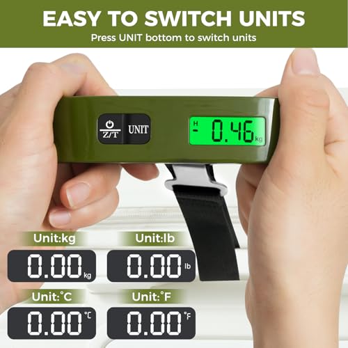 Digital Luggage Scale (Olive Green)