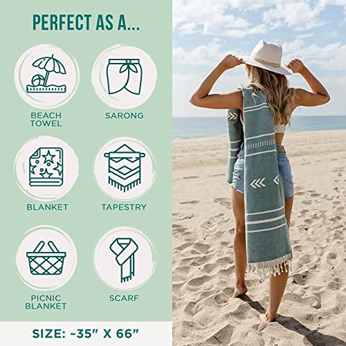 Turkish Beach Towel (Santa Fe (Green) / Regular)