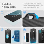 Air Fit Key Card Holder Designed for Tesla with AirTag Slot (Carbon - AirTag Slot)