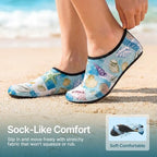 Water Shoes for Women Men Quick (5-6 Women/4-5 Men / Shells in the Ocean)