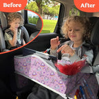Kids Travel Tray for Car (1-pack Pink Unicorn)