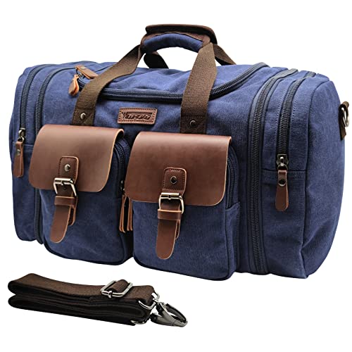 Canvas Duffle Bag (Blue / Large-50L Duffle Bag)