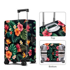 Tropical Flowers Luggage Cover Washable Suitcase Protector Anti (Tropical Flowers / L(28-30inch suitcase))
