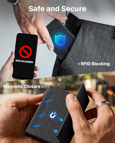 Mens Wallet Card Holder (Deep Black)