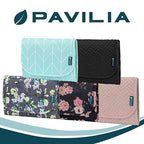 Travel Jewelry Case Organizer Roll Bag Accessories Floral Black (Floral Black)