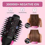 Hair Dryer Brush Blow Dryer Brush in One (Black/Magenta)